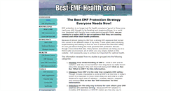 Desktop Screenshot of best-emf-health.com